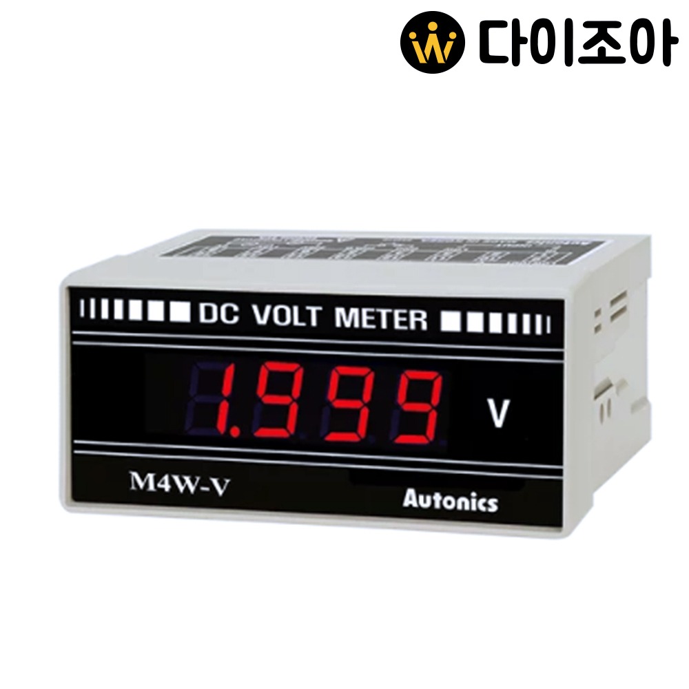 [오토닉스] M4W-DV-4 디지털 판넬메타 직류전압 199.9V DC전원/ 직류전압계 24-70VDC/ 전압 계측기