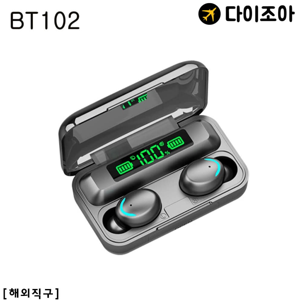 [해외직구] 리키 전량표시 핸즈프리 무선 블루투스 이어폰 BT102
