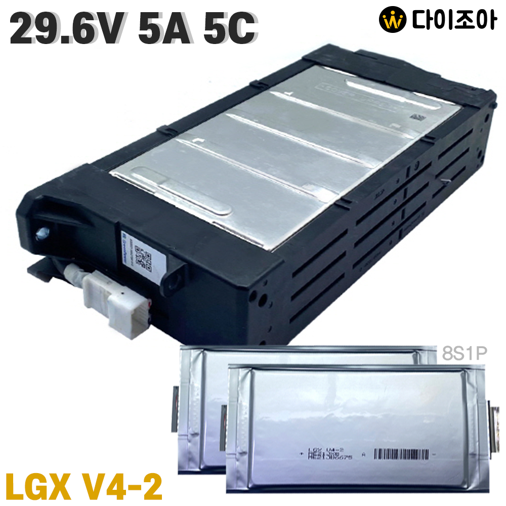[A+급] 29.6V 5Ah 5C 8S1P 고방전 현대 하이브리드 자동차 전용 리튬폴리머 배터리 팩/ 고용량 Li-Po Cell LGX V4-2 8S1P