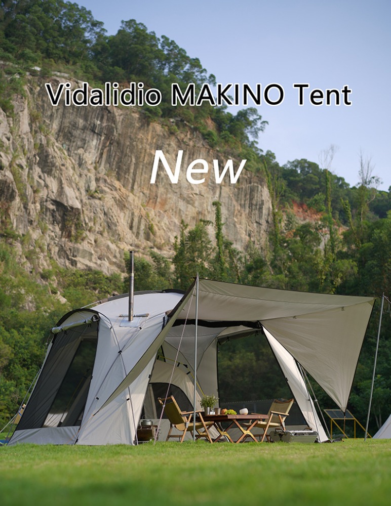[해외직구] vidalido 비달리도 가족캠핑 10인용 대형쉘터 감성 사계절 화목난로 여름휴가 장박거실형 텐트